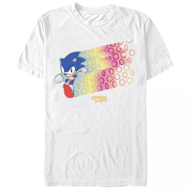 Mens Sonic The Hedgehog Ring Runner Graphic Tee Product Image