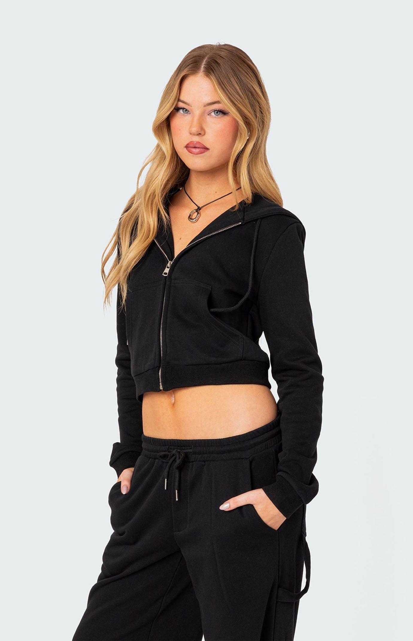 Edikted Women's Annalise Zip Front Hoodie Product Image