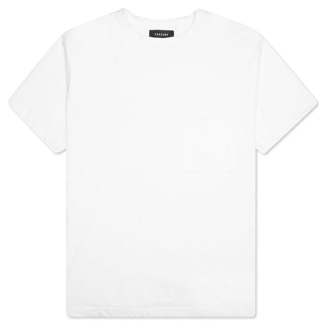 Jersey Braque Pocket Tee - White Male Product Image