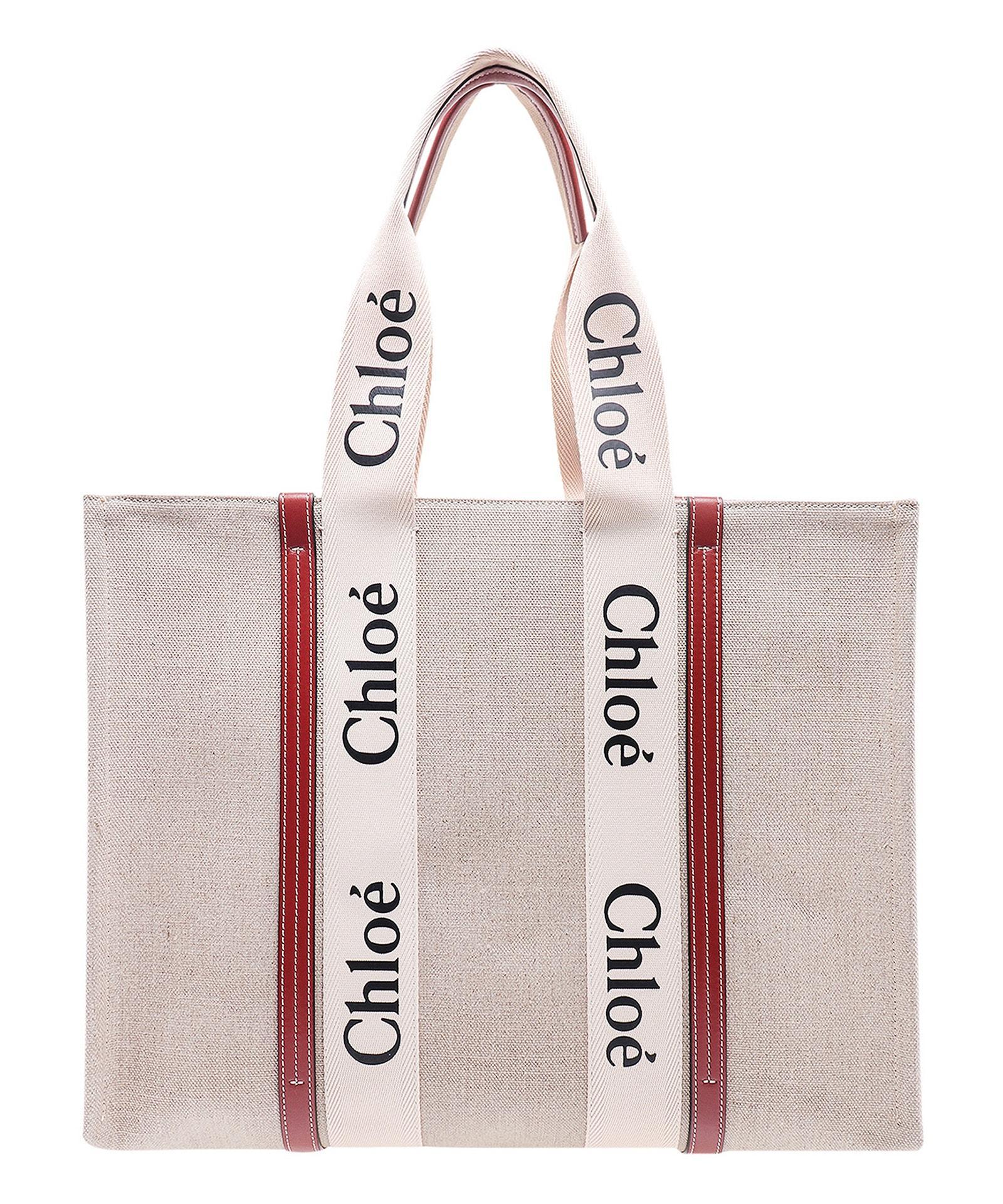 Woody Tote Bag In Beige Product Image