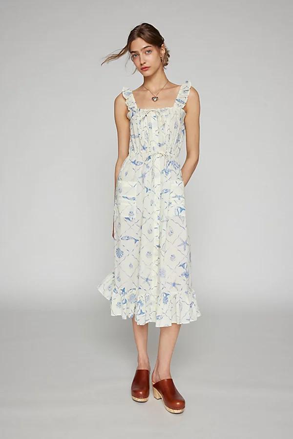 Kimchi Blue Smocked Midi Dress Womens at Urban Outfitters Product Image