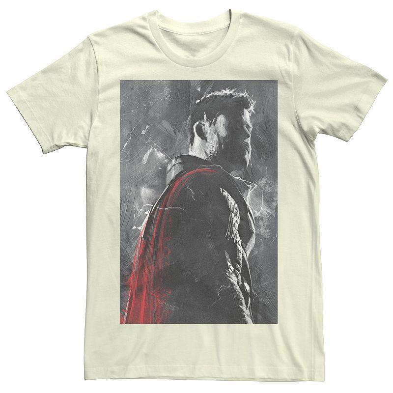 Mens Marvel Thor Distressed Painting Poster Tee Product Image