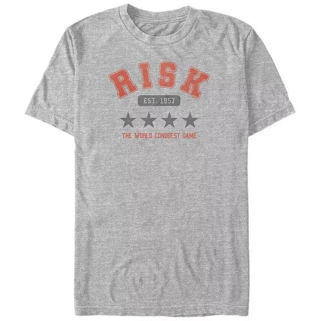 Big & Tall Risk Est. 1957 The World Conquest Game Graphic Tee, Mens Athletic Grey Product Image