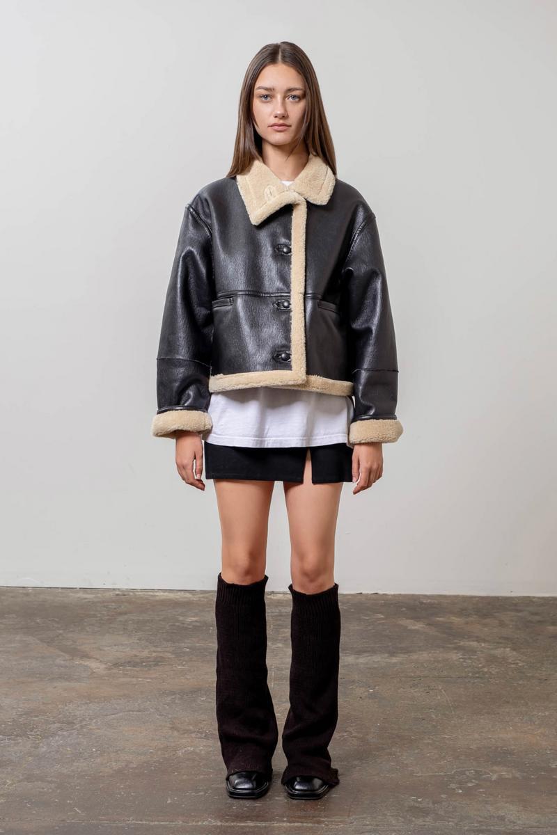 Faux Shearling Jacket Product Image