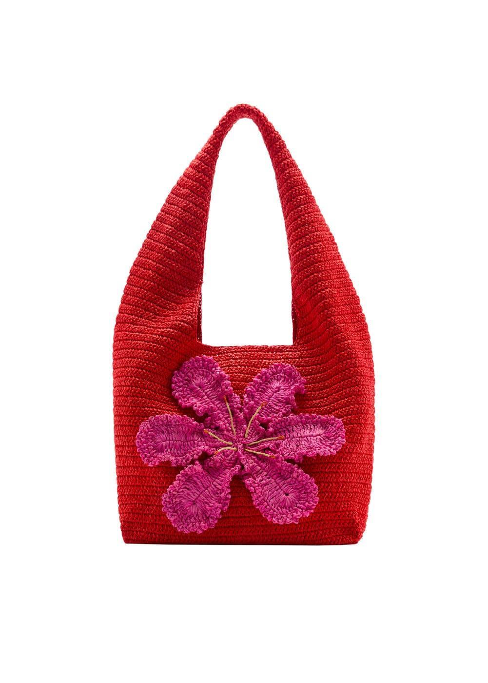 MANGO - Natural fiber shopper bag - One size - Women Product Image