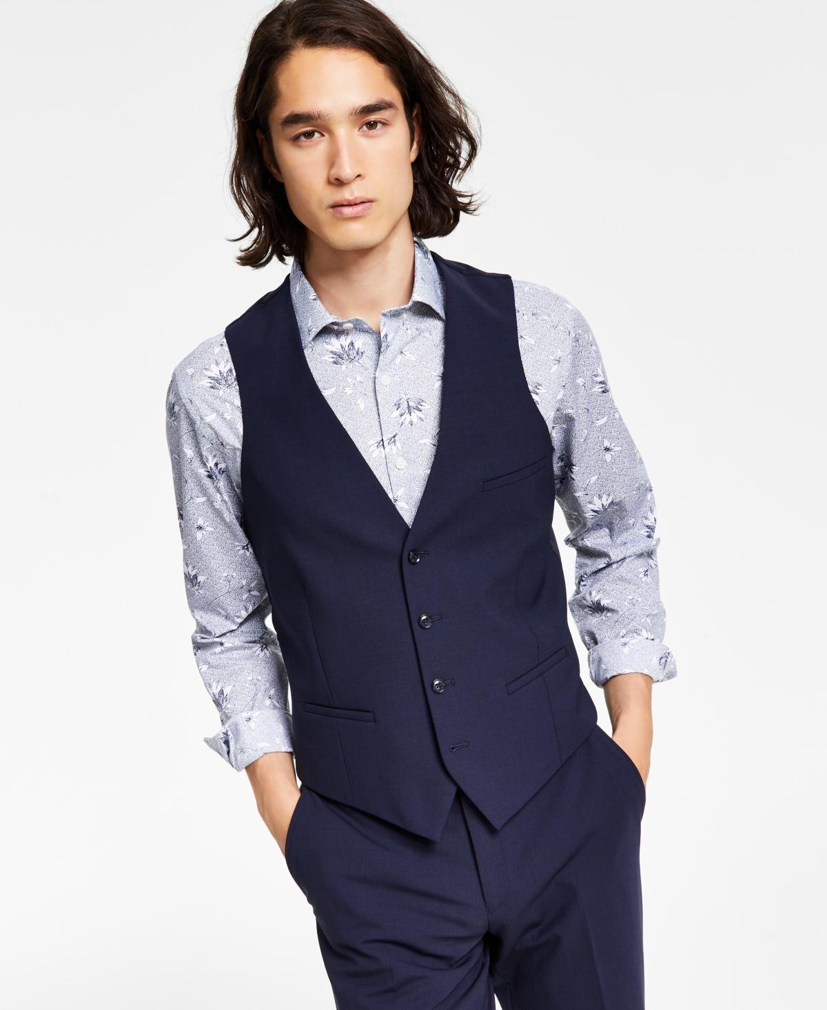 Bar Iii Mens Slim-Fit Wool Suit Vest, Created for Macys Product Image