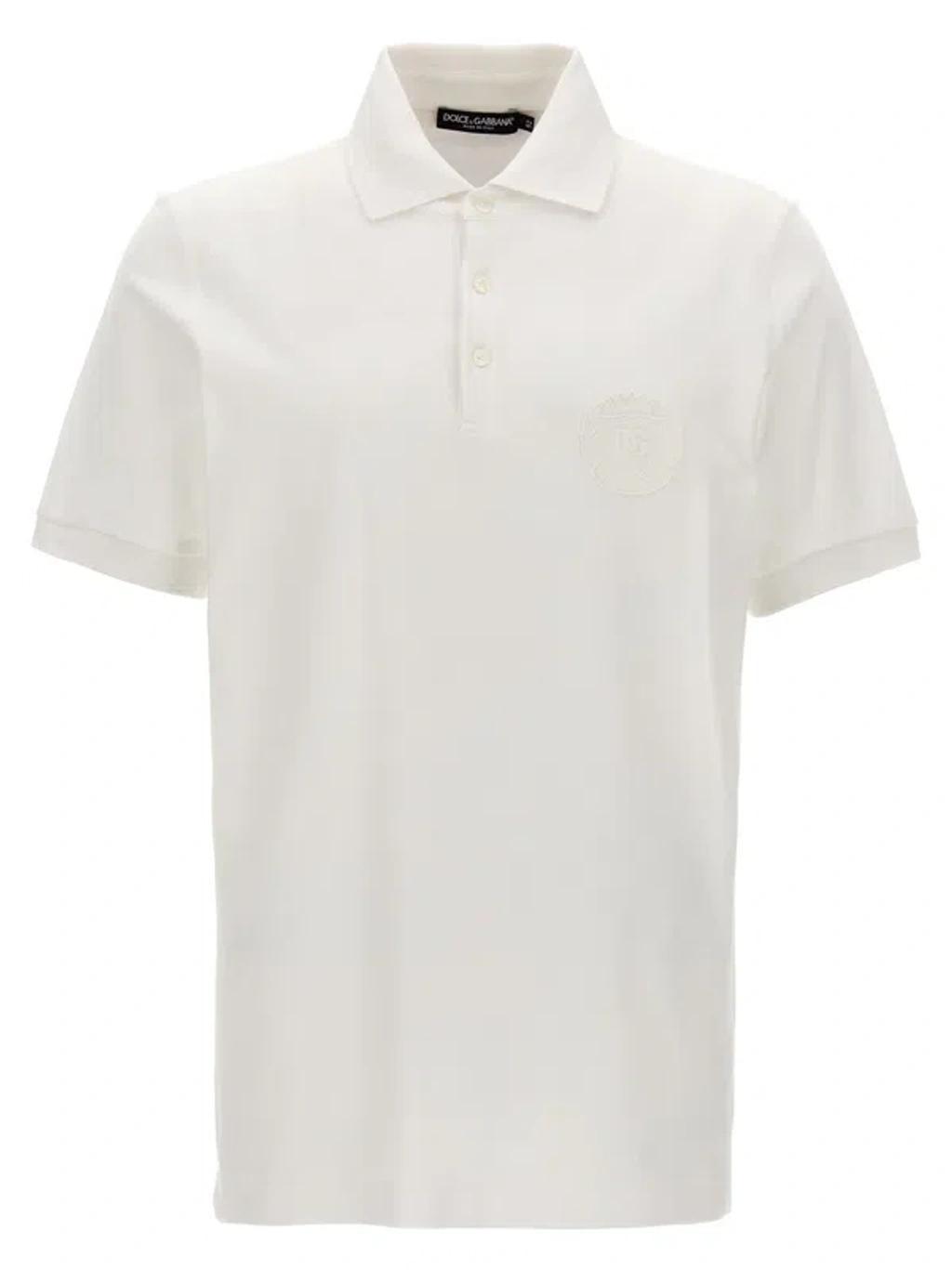 Logo Patch  Shirt Polo White Product Image