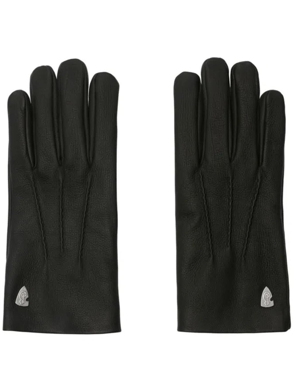 BURBERRY Leather Gloves In Black Product Image