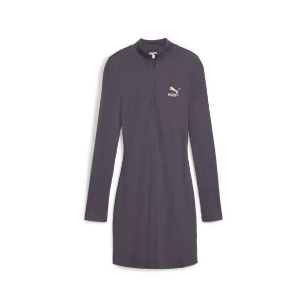 PUMA CLASSICS Women's Ribbed Dress in Galactic Grey Product Image