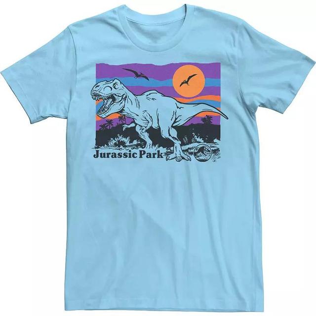 Mens Jurassic Park Adventure Island Vintage Poster Tee Product Image