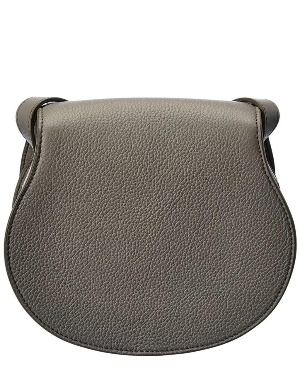 Gray Medium Marcie Saddle Bag In Grey Product Image