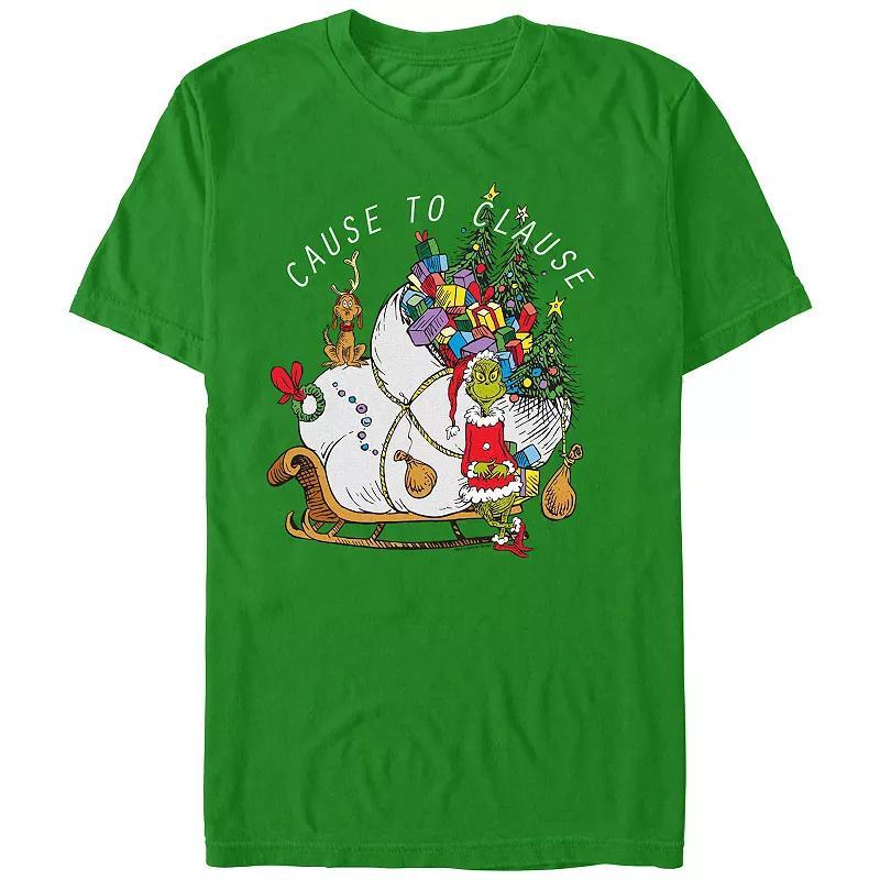 Big & Tall Dr. Seuss Grinch Cause To Clause Graphic Tee, Mens Product Image