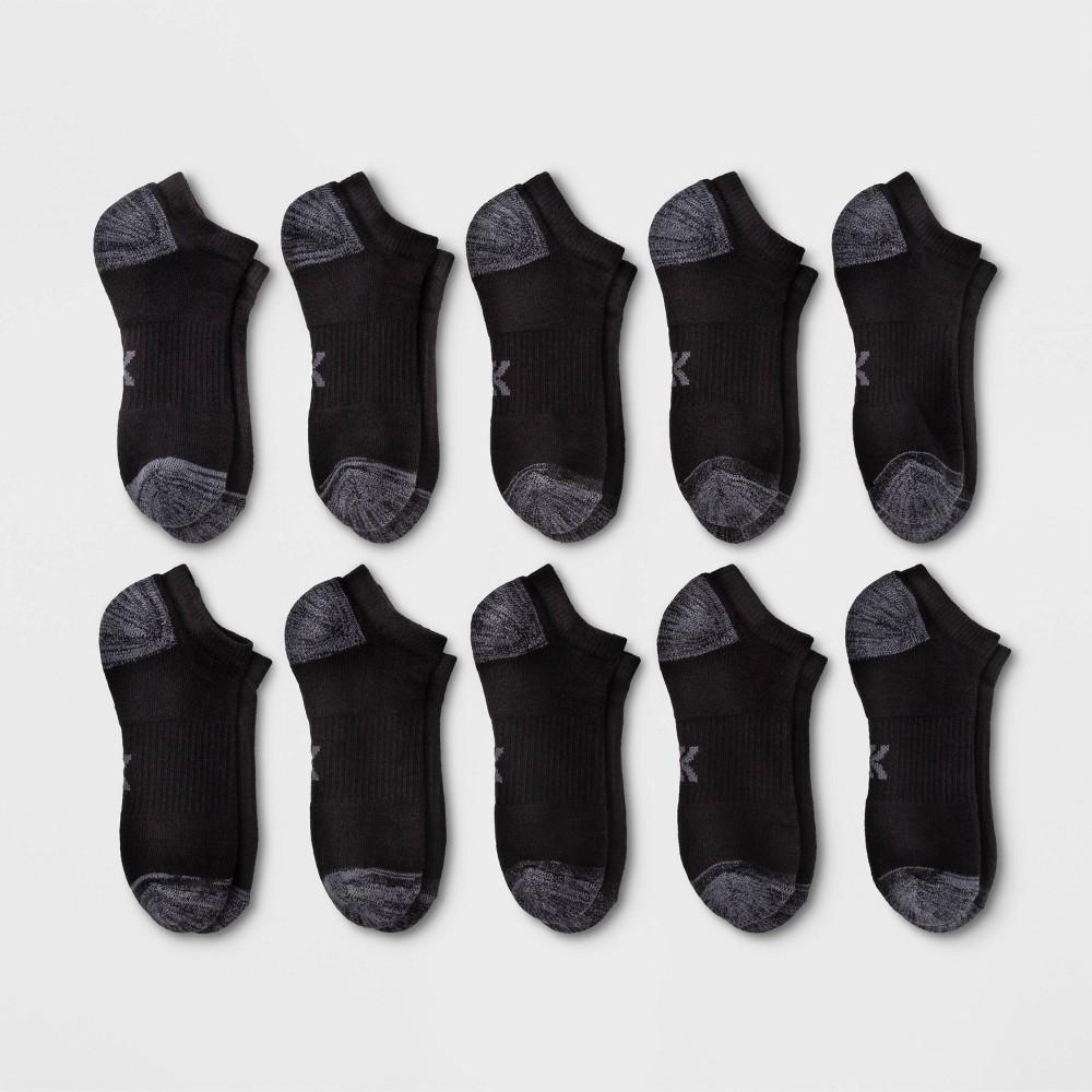 Womens Cushioned 10pk No Show Athletic Socks - All in Motion - Black 4-10 Product Image