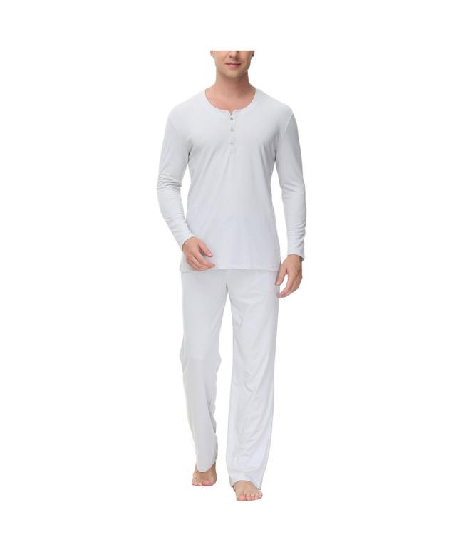 Ink+Ivy Mens Two Piece Henley Pajama Set Product Image