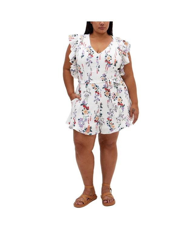 City Chic Womens Fee Print Romper Product Image