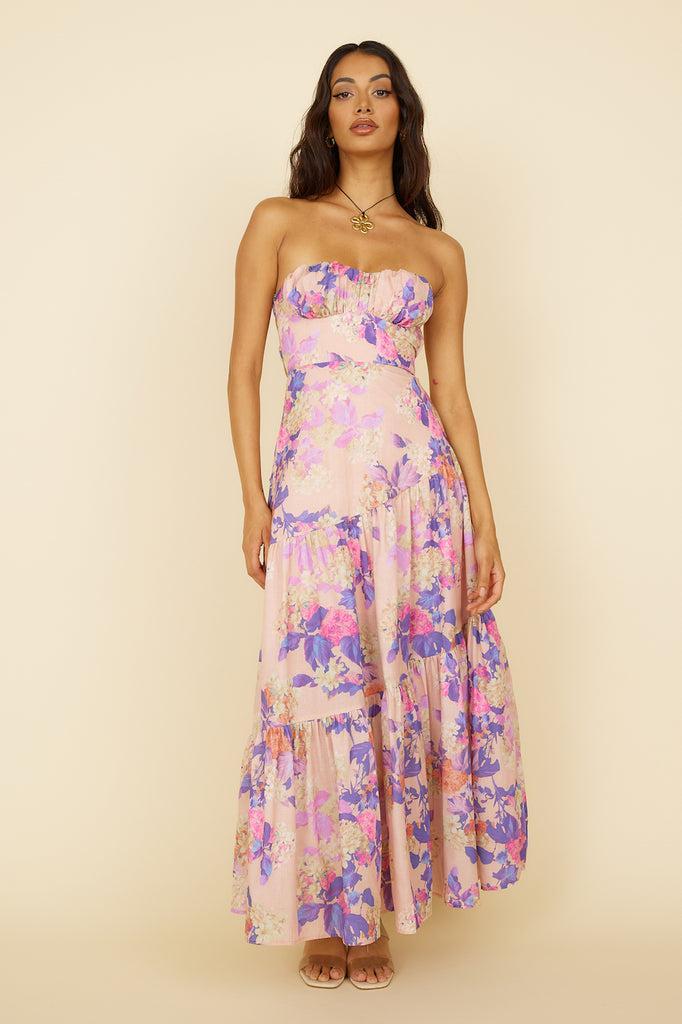 Hear Me Now Maxi Dress Pink Product Image