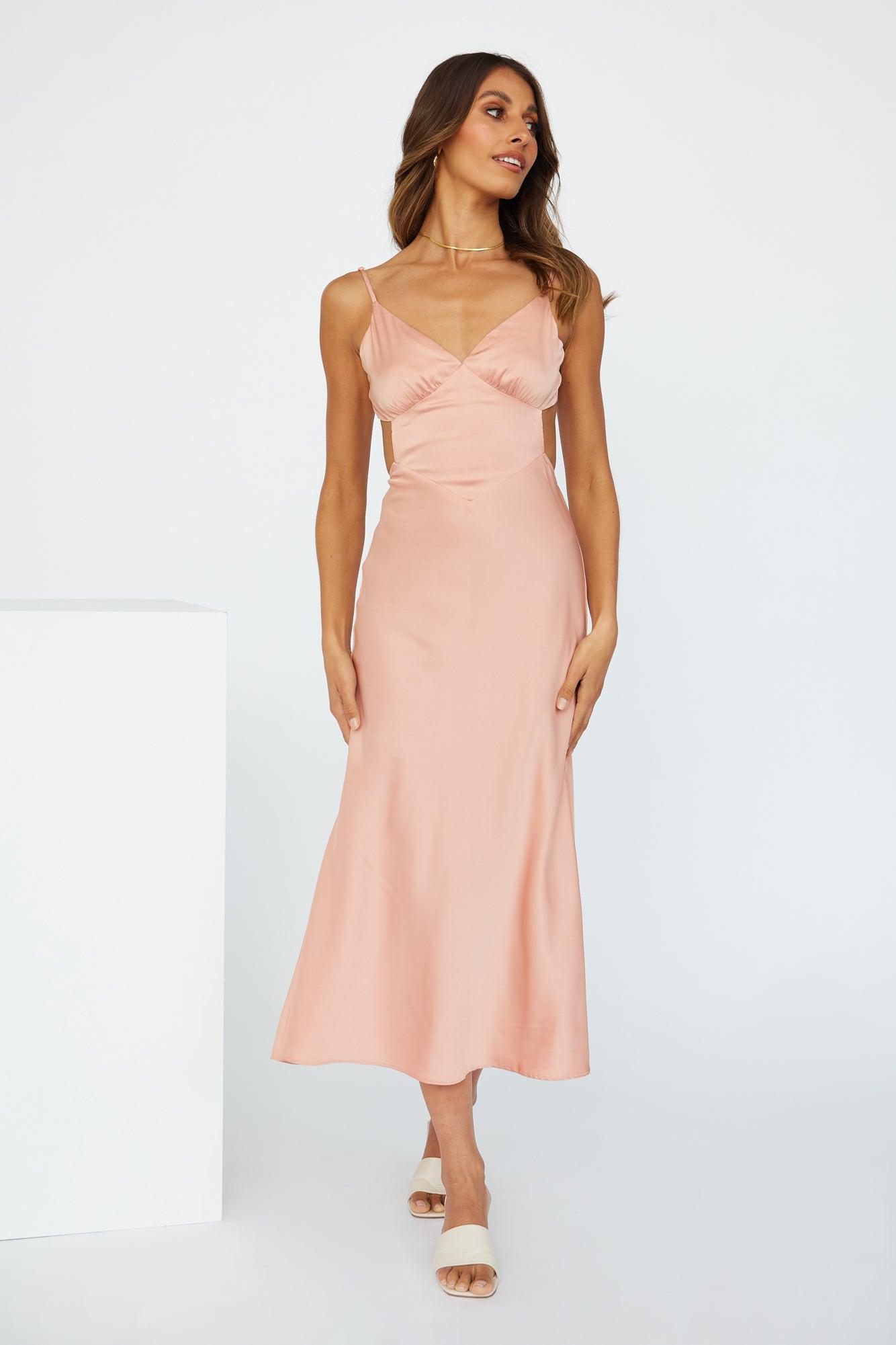 Sunrise Street Midi Dress Pink Product Image