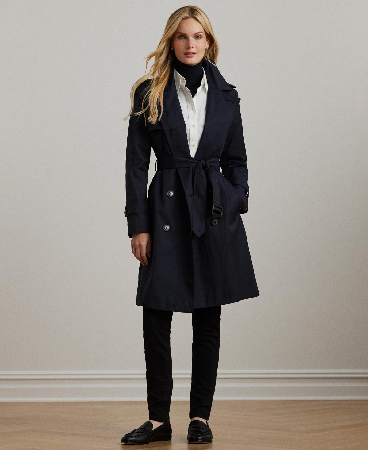 Women's Belted Water-Resistant Trench Coat Product Image