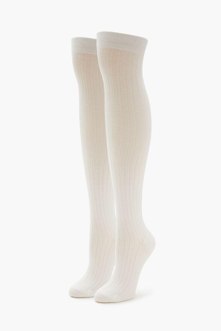 Ribbed Over-the-Knee Socks Set - 2 pack | Forever 21 Product Image