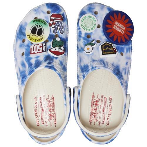 Crocs Womens Crocs Levis Classic Clogs Stucco - Womens Shoes White/Blue Product Image