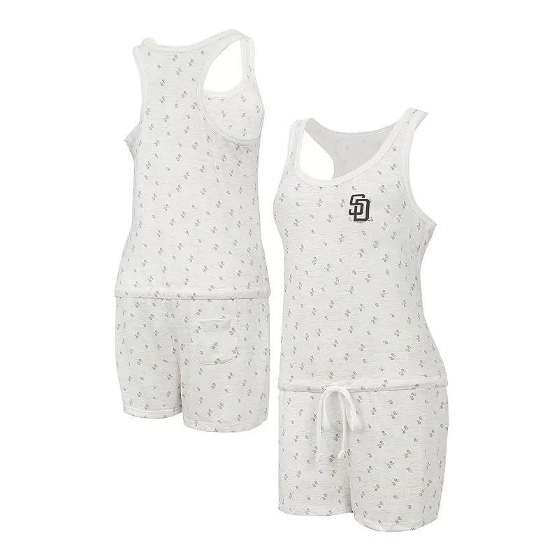 Womens Concepts Sport Cream Los Angeles Dodgers Gardner Hacci Knit Romper Product Image