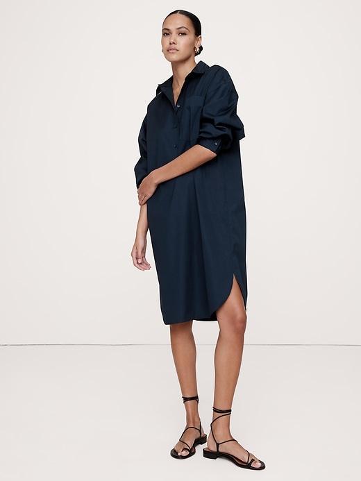 Oversized Poplin Midi Shirtdress product image