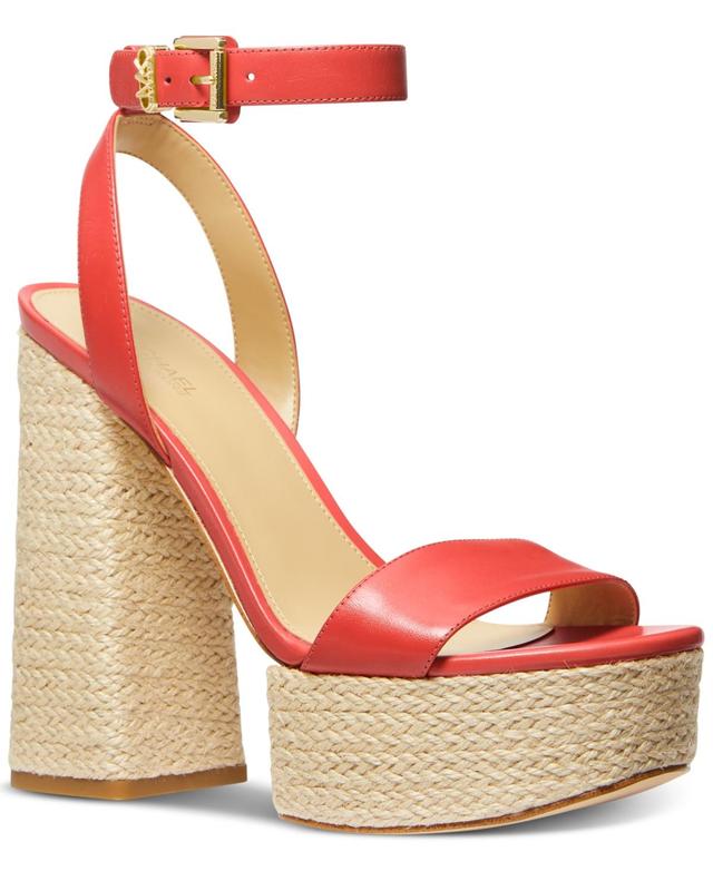 Michael Michael Kors Womens Ashton Ankle-Strap Platform Sandals Product Image