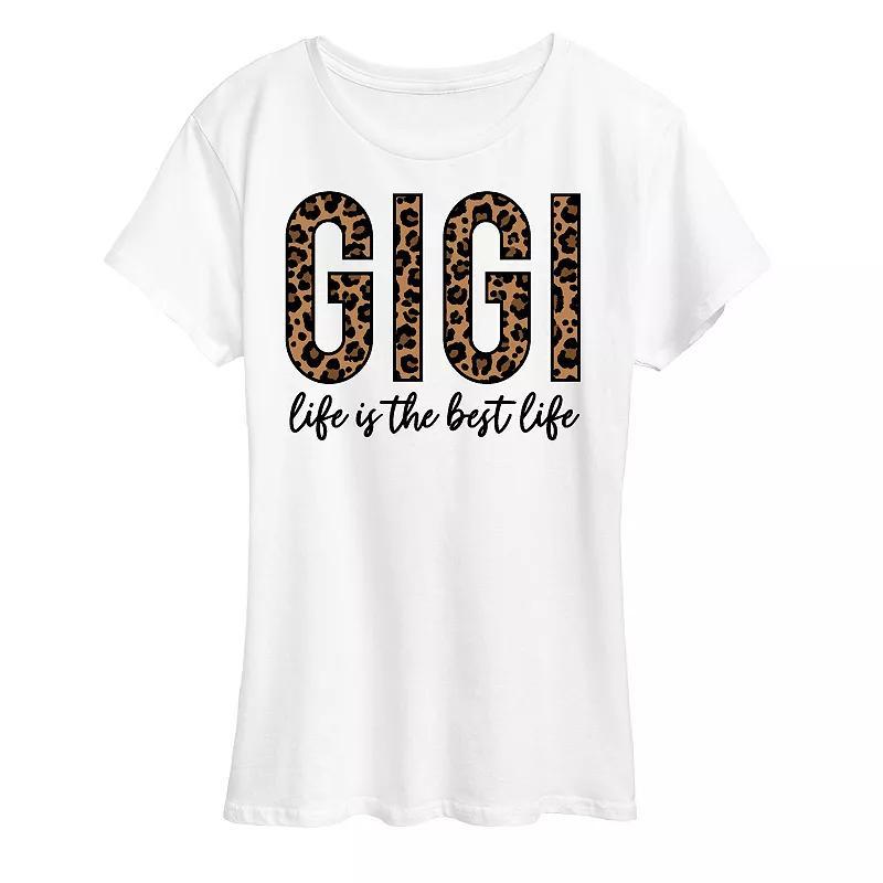 Womens Gigi Life Is The Best Life Graphic Tee Product Image