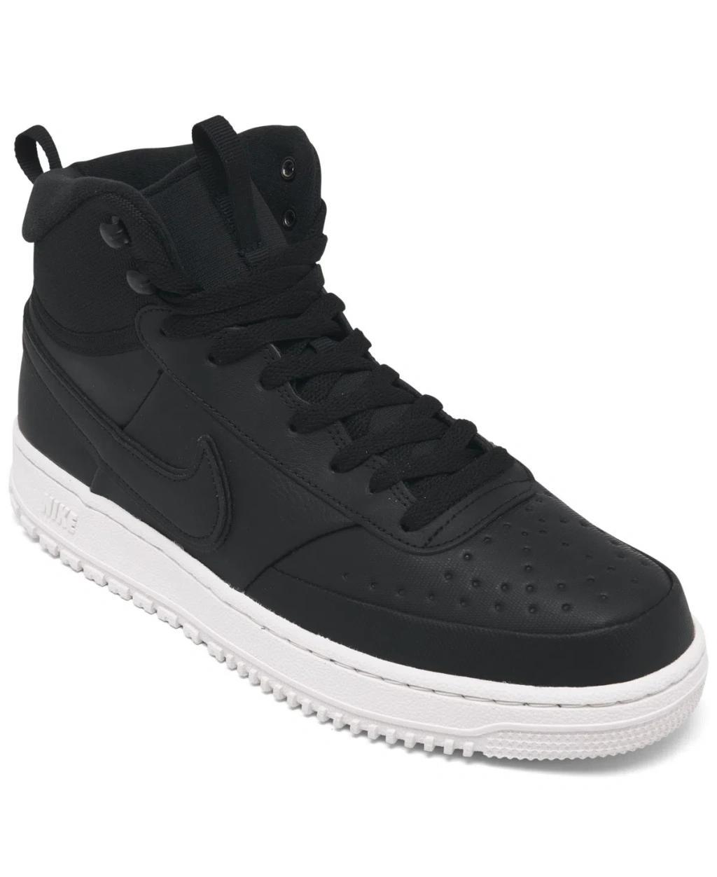 Men's Court Vision Mid Winter Sneakers From Finish Line In Black Product Image