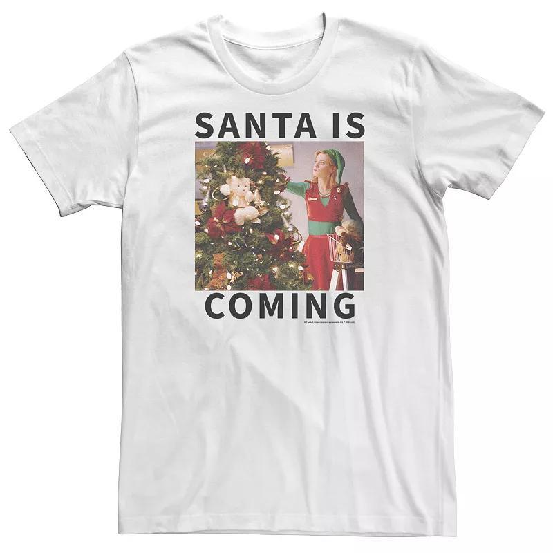 Big & Tall Elf Santa Is Coming Tee, Mens Product Image