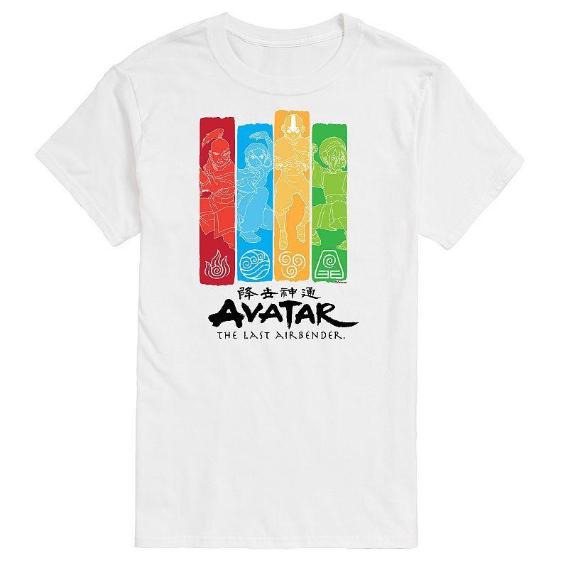 Big & Tall Avatar The Last Airbender Four Nations Graphic Tee, Mens Product Image