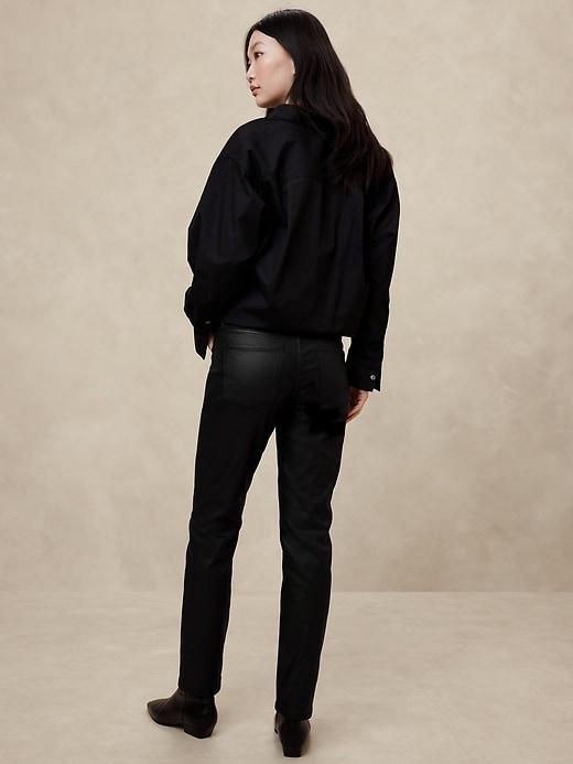 Slim Mid-Rise Coated Jean Product Image