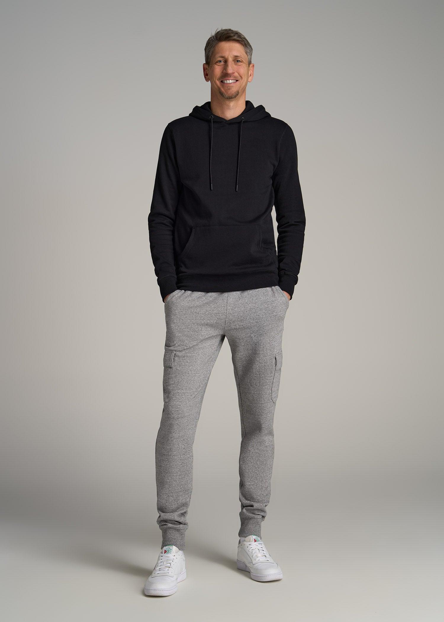 Wearever Fleece Pullover Men's Tall Hoodie in Black Product Image