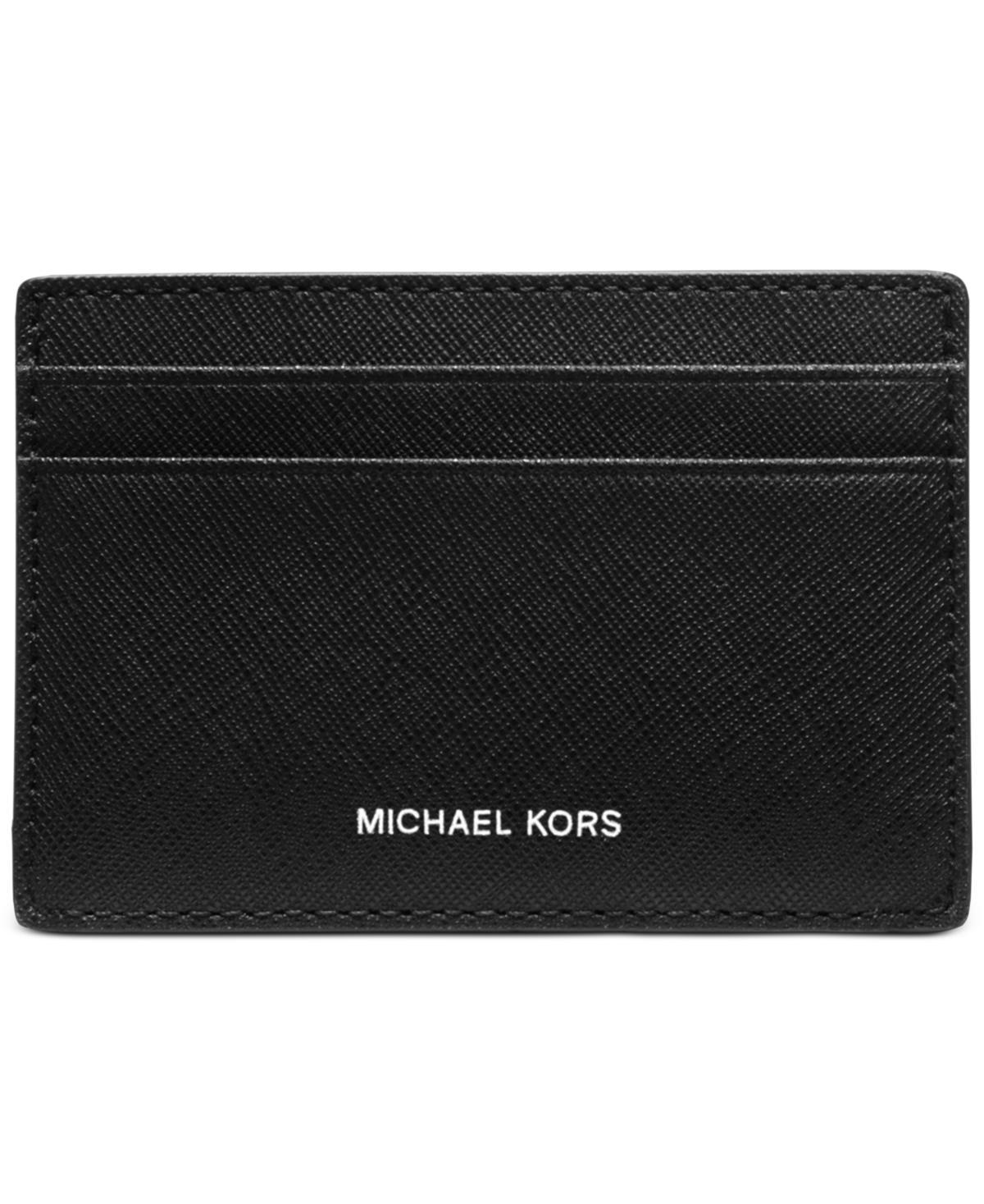 Michael Kors Mens Mason Saffiano Leather Card Case - Black Product Image