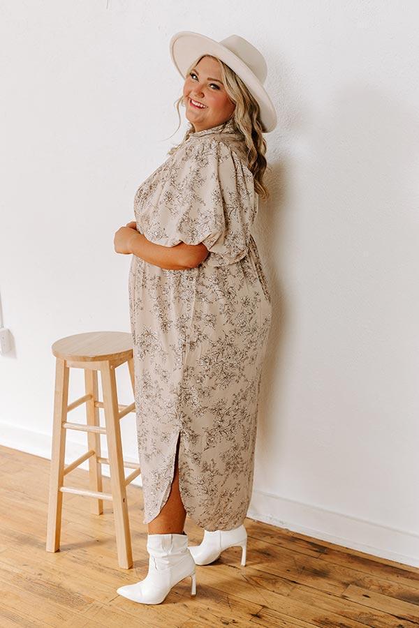 Small Town Talks Floral Midi Curves Product Image