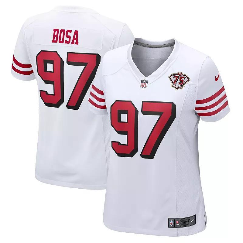 Womens Nike Nick Bosa San Francisco 49ers 75th Anniversary 2nd Alternate Game Jersey Product Image