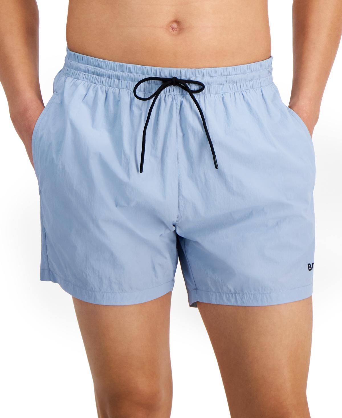 HUGO BOSS Boss By  Men's Lee Drawstring 5.3" Swim Trunks, Created For Macy's In Medium Purple Product Image