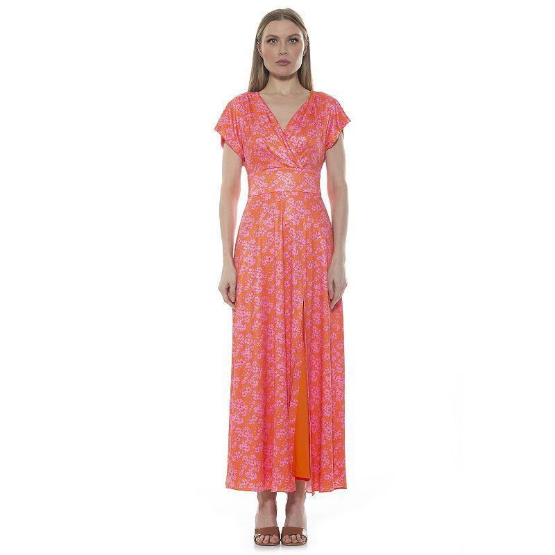 Womens ALEXIA ADMOR Brielle Surplice Maxi Dress Product Image