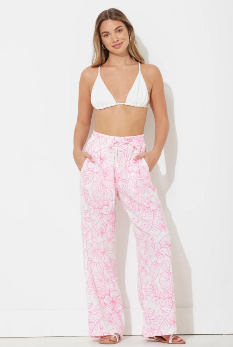 Aruba Floral Gauze Pants Product Image