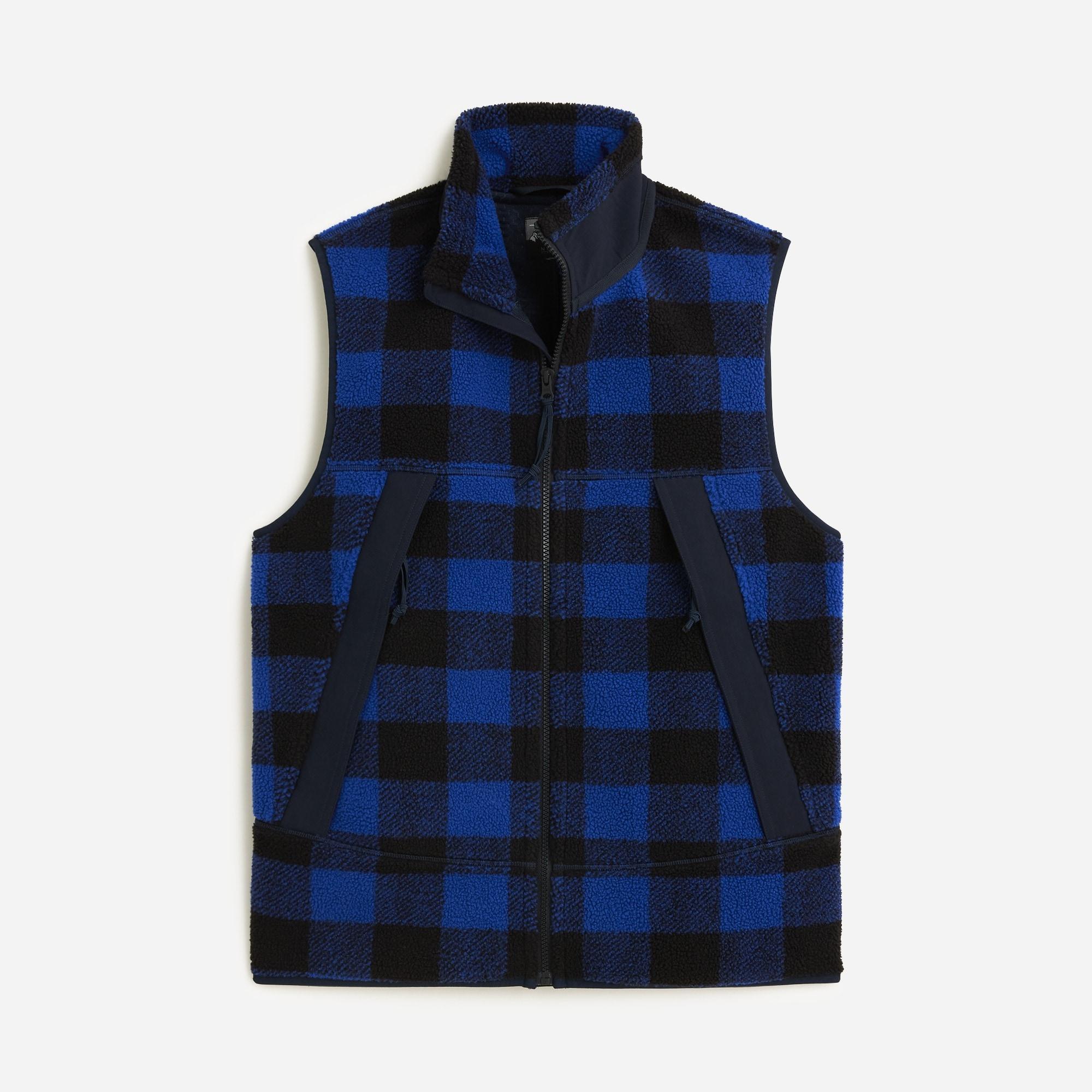 Nordic sherpa fleece vest in print Product Image