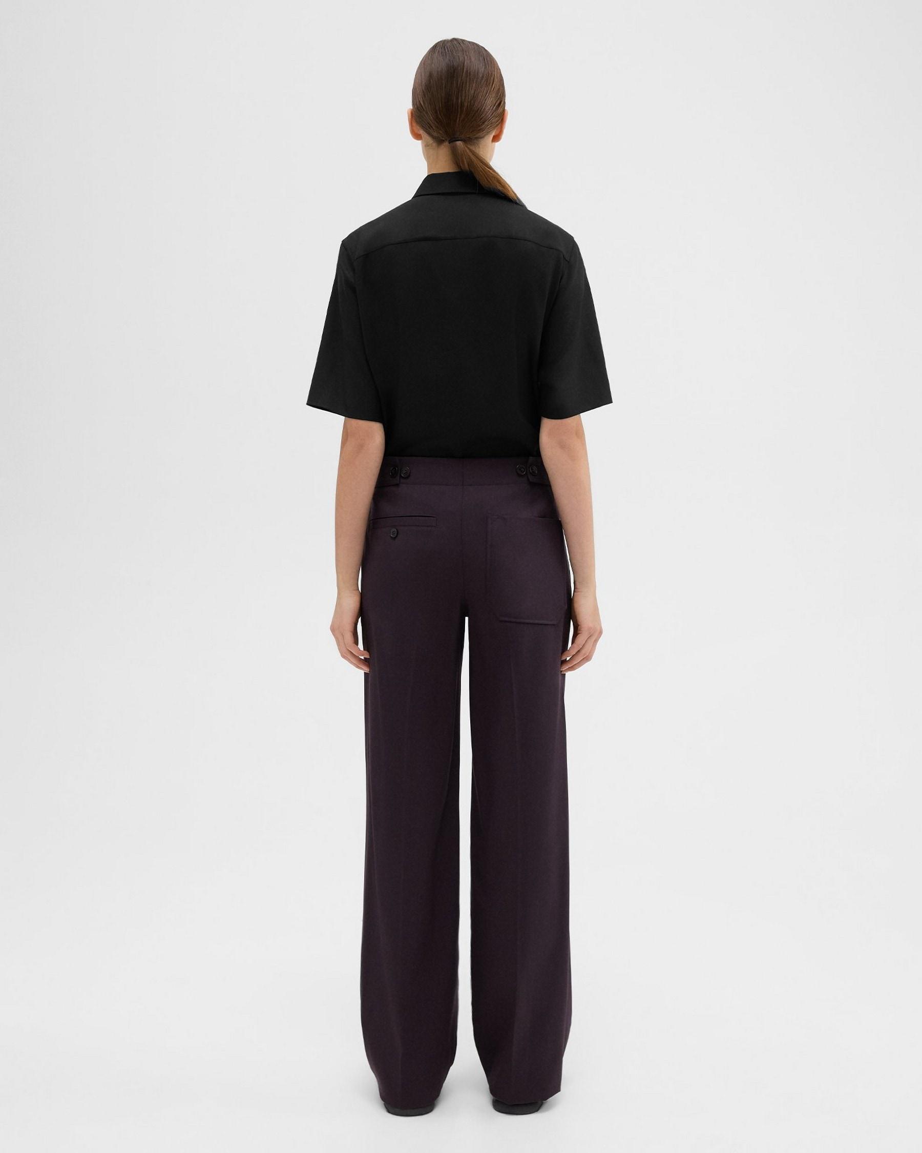 Adjustable Wool Gabardine Pant Product Image