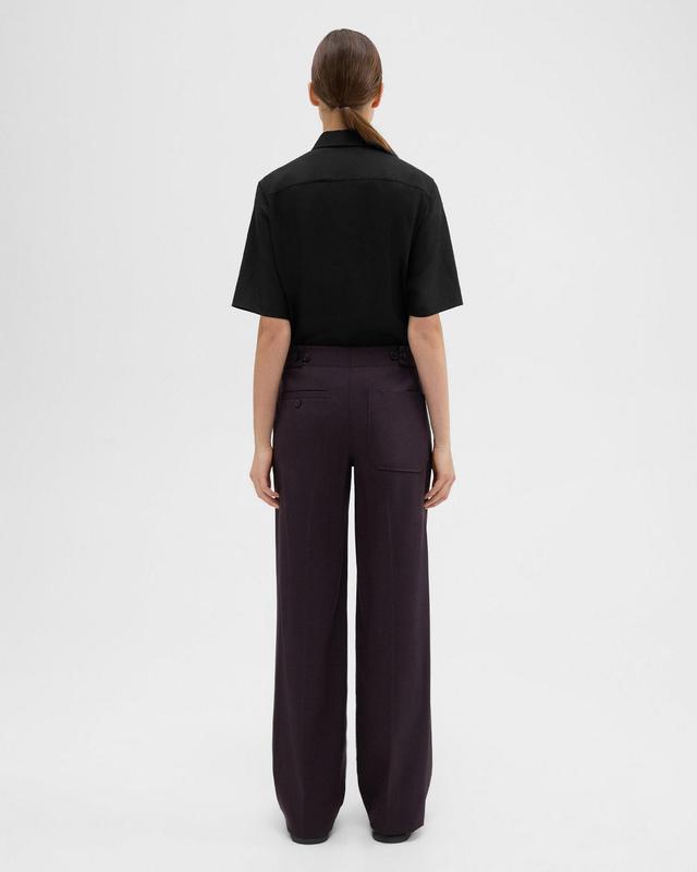 Adjustable Wool Gabardine Pant Product Image