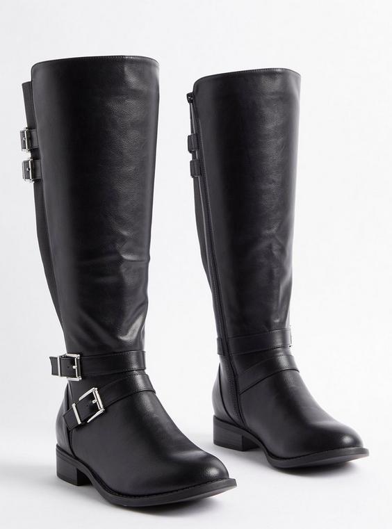 Wide Width Buckle Knee Boot (WW) product image