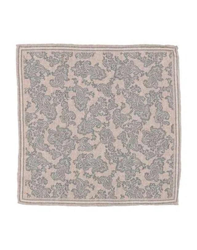 BRUNELLO CUCINELLI Man Scarf Khaki Size - Silk In Beige Product Image