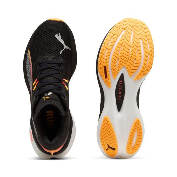 PUMA Deviate NITROâ¢ 3 Women's Running Shoes in Black/Sunset Glow/Sun Stream Product Image