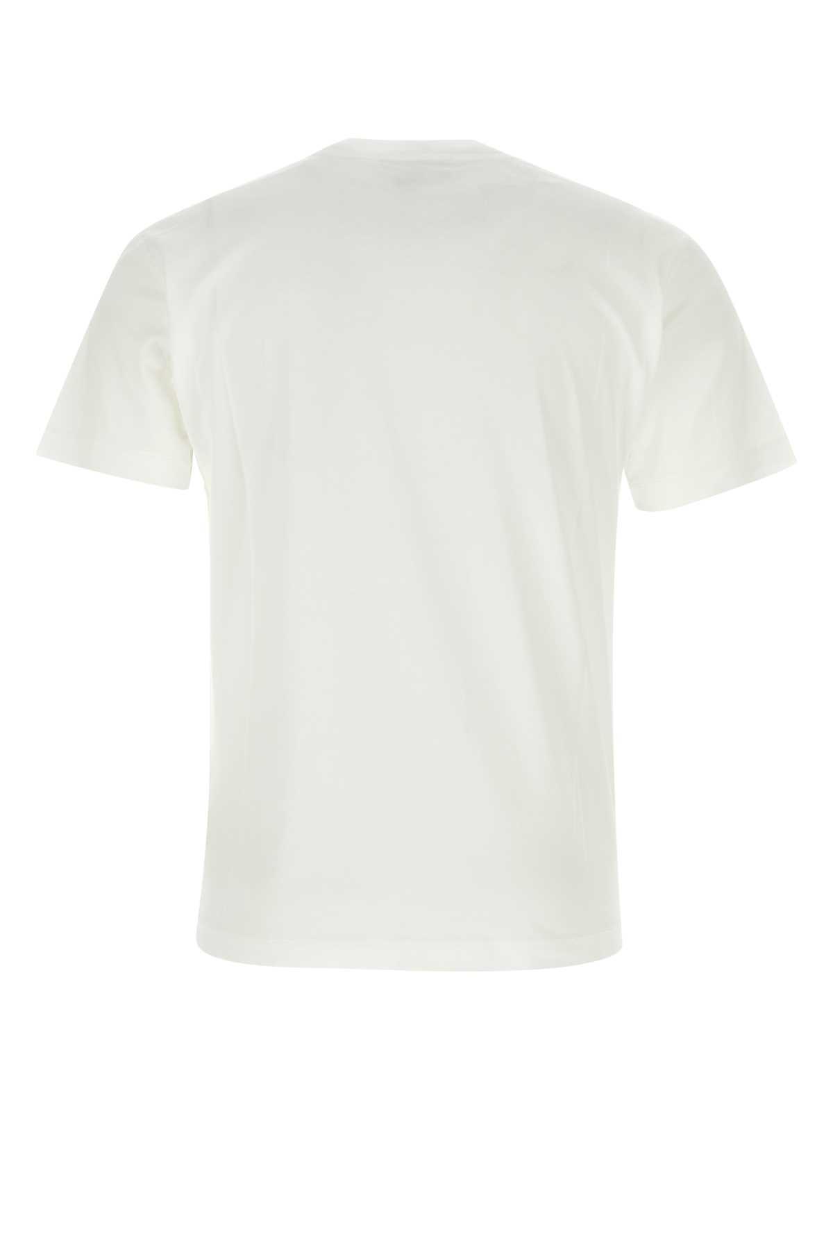 STONE ISLAND Cotton T-shirt In White Product Image