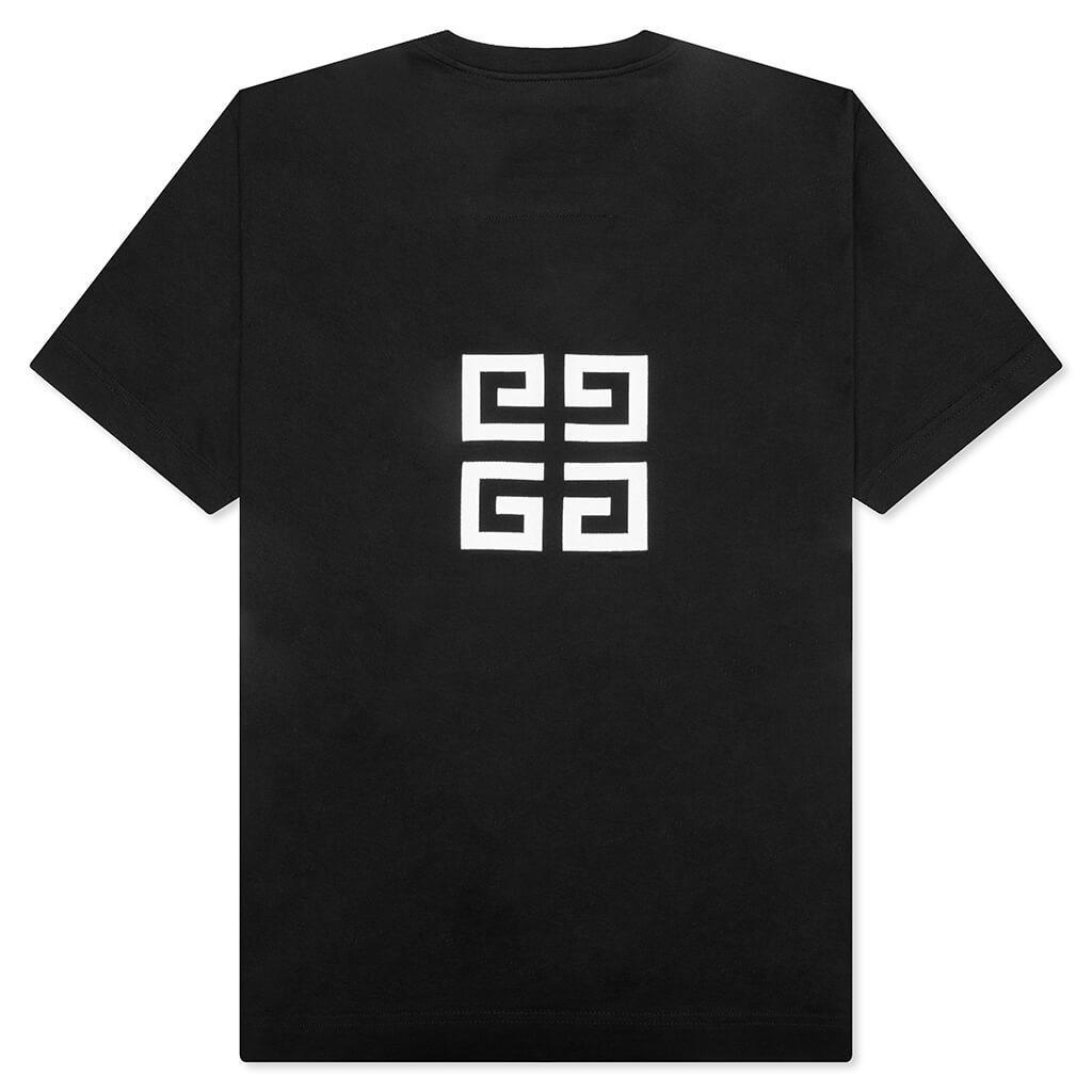 Oversized Fit Reverse Logo T-shirt - Black Male Product Image