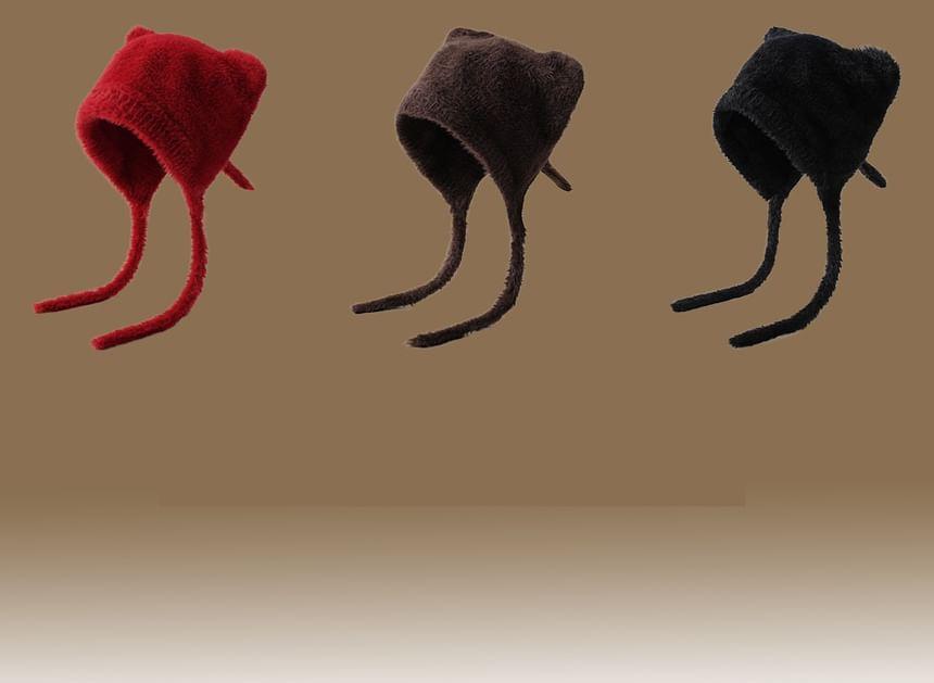 Bear Ear Knit Hat Product Image