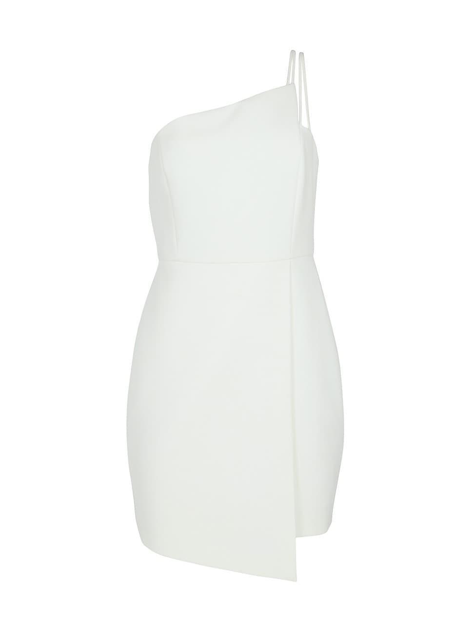 Womens Asymmetric One-Shoulder Minidress Product Image