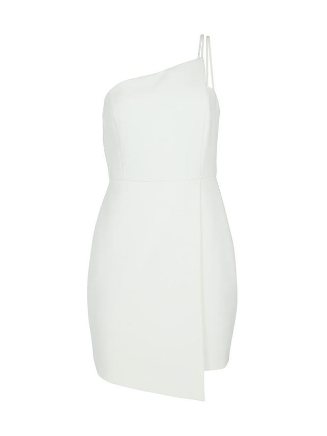 Womens Asymmetric One-Shoulder Minidress Product Image